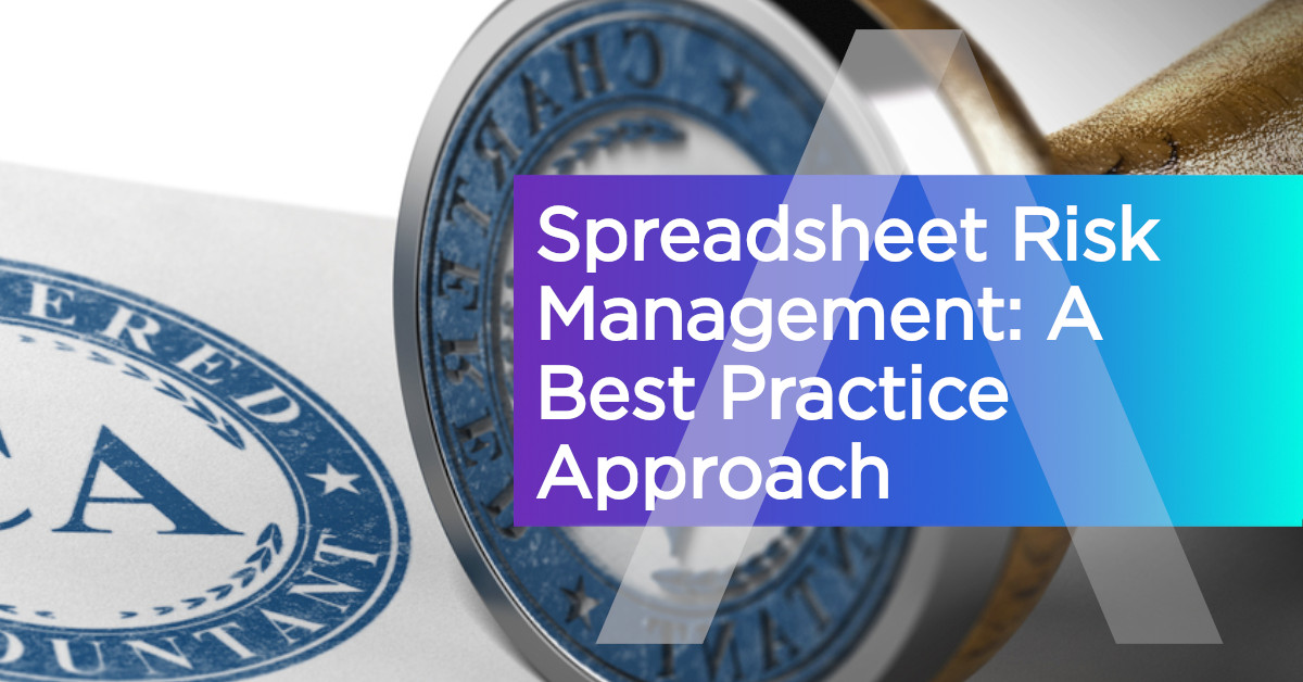 Spreadsheet Risk Management A Best Practice Approach