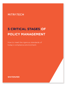 5 Stages Policy Management Cover
