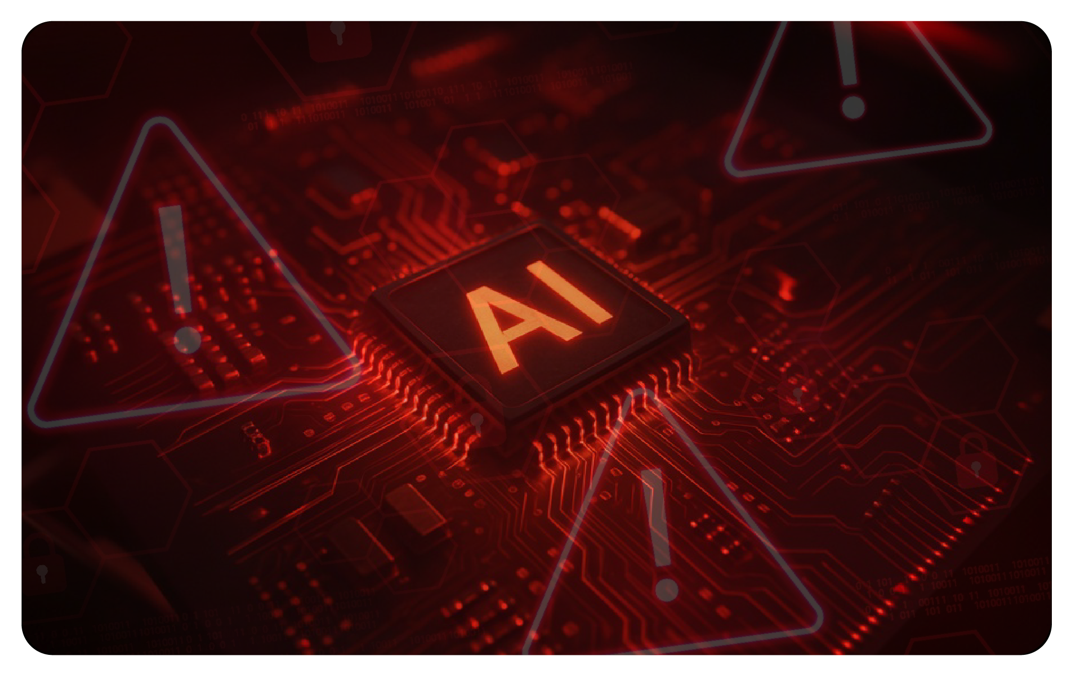 Bild, das den AI-Hype darstellt und vermittelt, wie Sicherheit und Daten in einer von AI geprägten Zeit geschützt werden können.