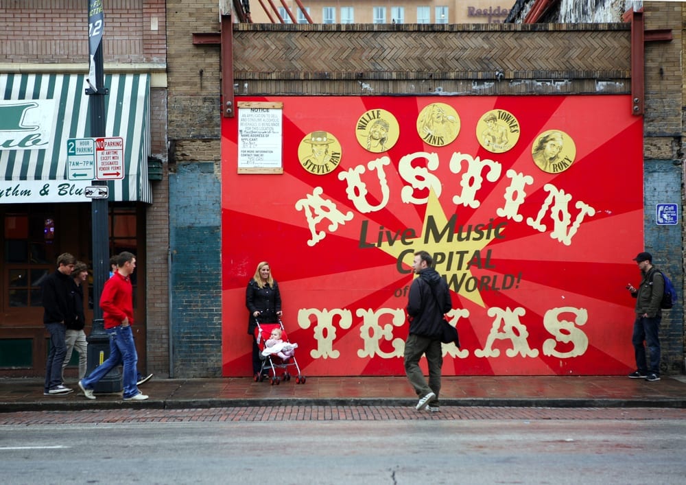 Austin Live Music Capital Mural