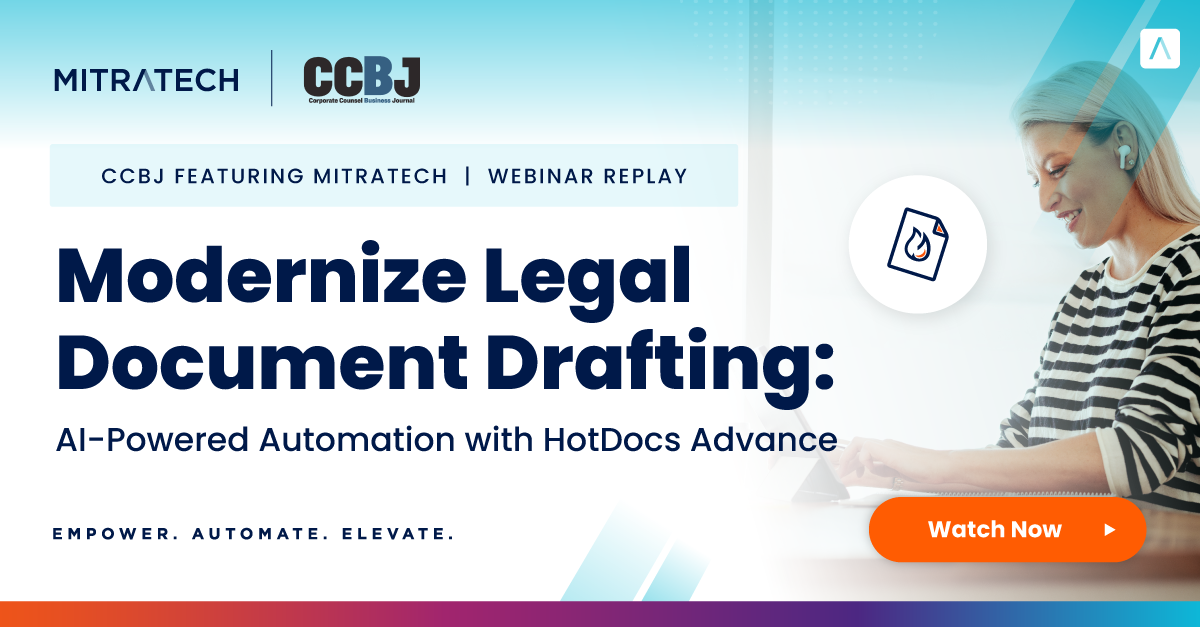 Modernize Legal Document Drafting: AI-Powered Automation with HotDocs Advance