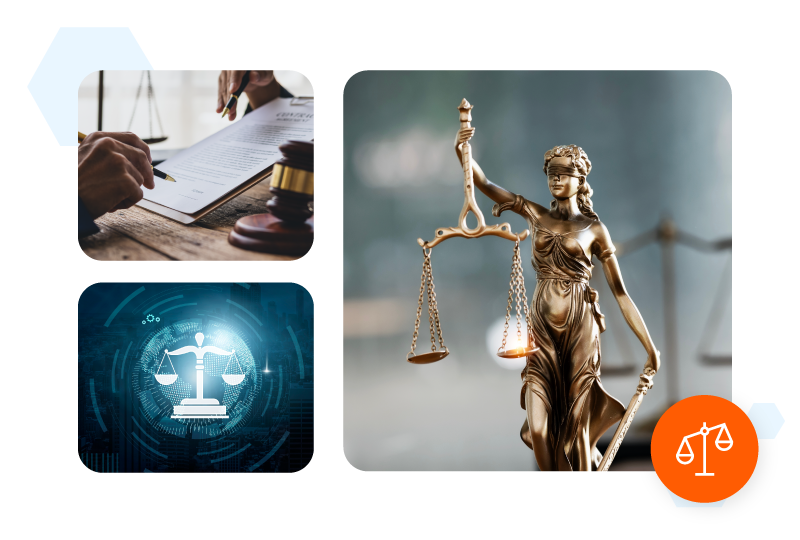 Corporate legal professional reviewing claims FAQs on Mitratech’s platform.