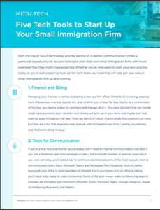 Five Tech Tools Immigration Law