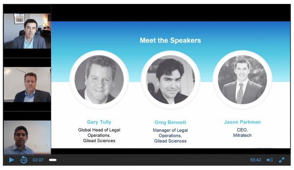 Gilead Legal Technology Webinar Participants