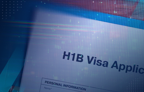 an H1-B visa application ahead of the fy27 season