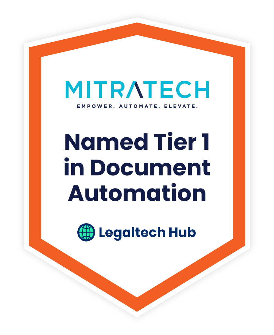 LegalTech Hub Names Mitratech HotDocs Tier 1 in Document Automation