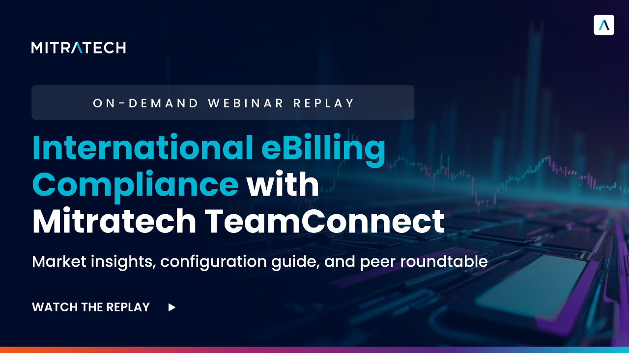 International eBilling Compliance with Mitratech TeamConnect