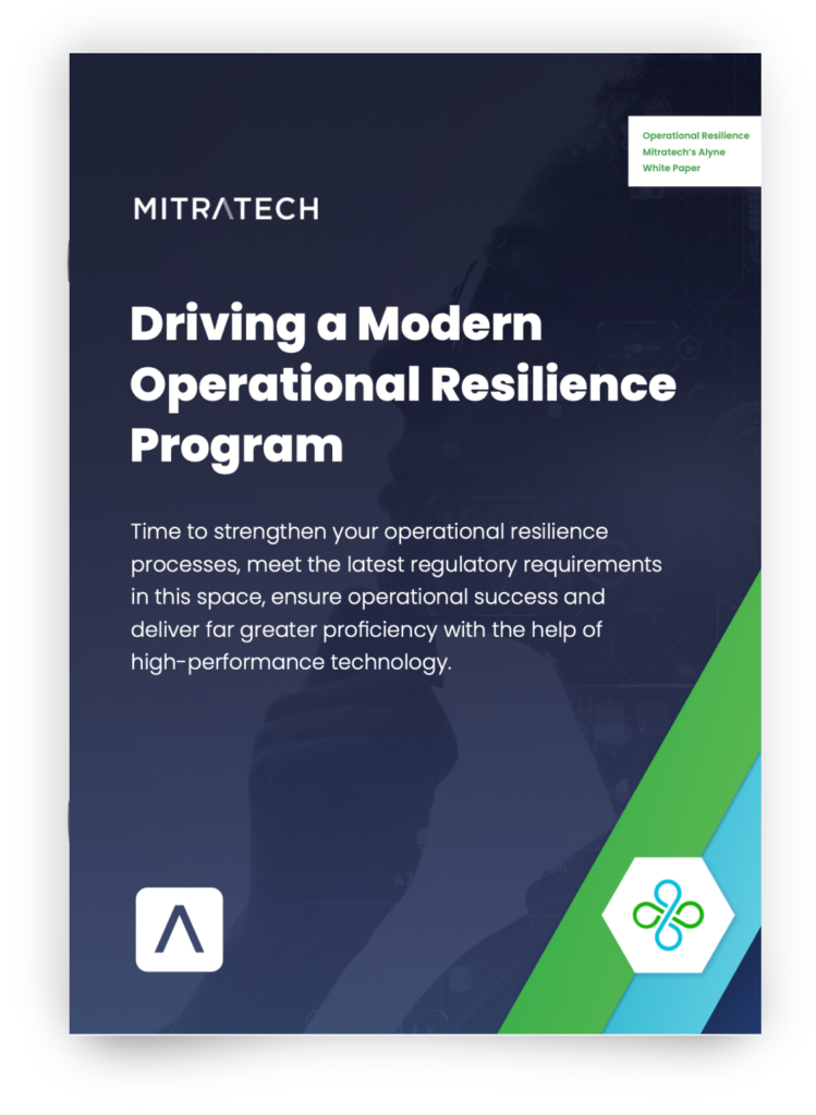 Driving Modern Operational Resilience Programs