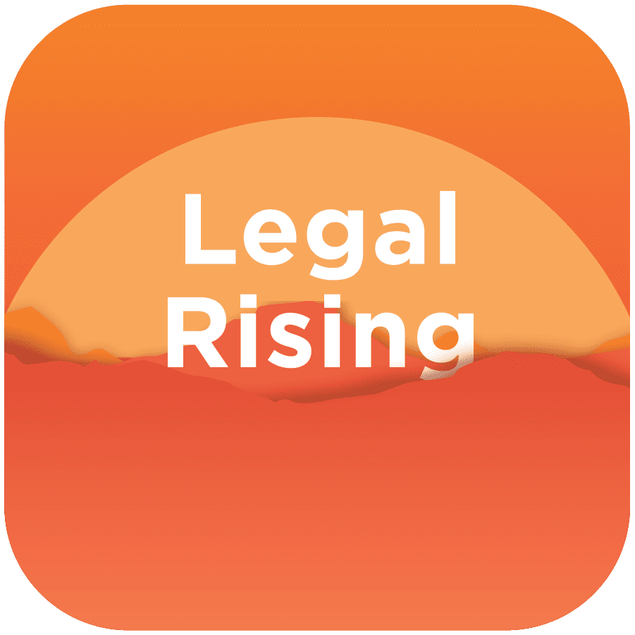 Legal Rising Bug Logo Stacked