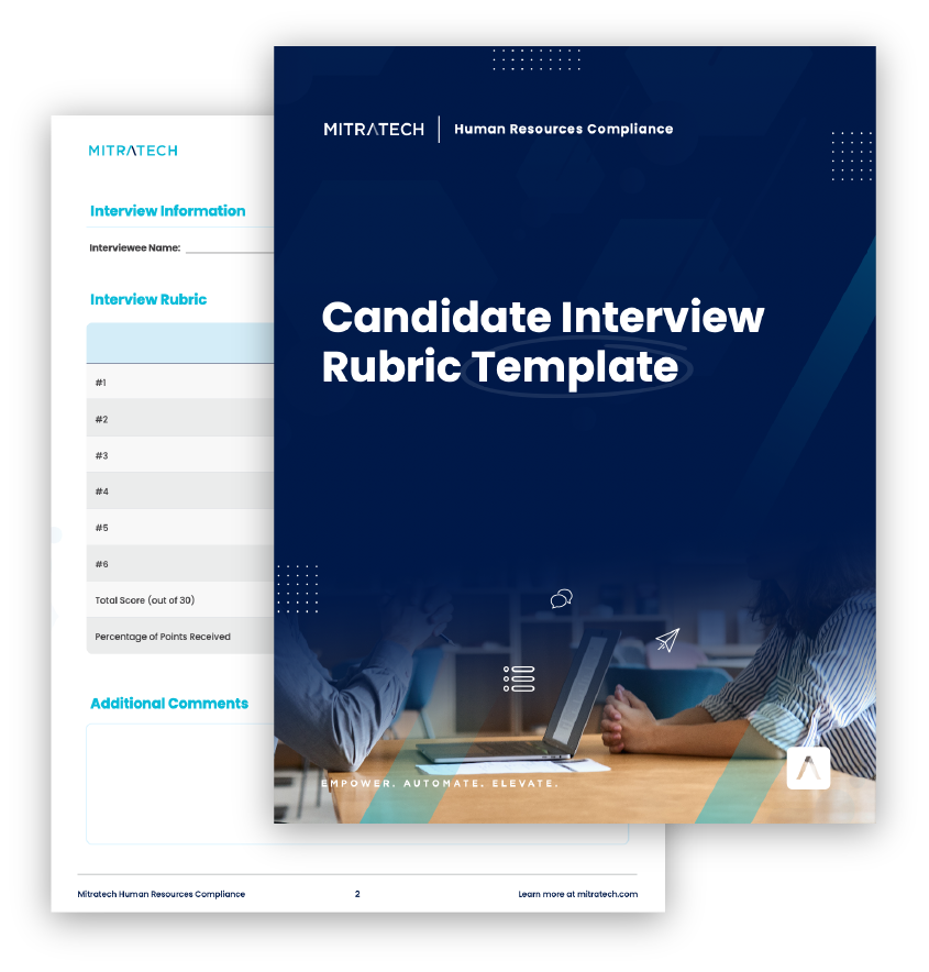 Free Candidate Interview Rubric Template