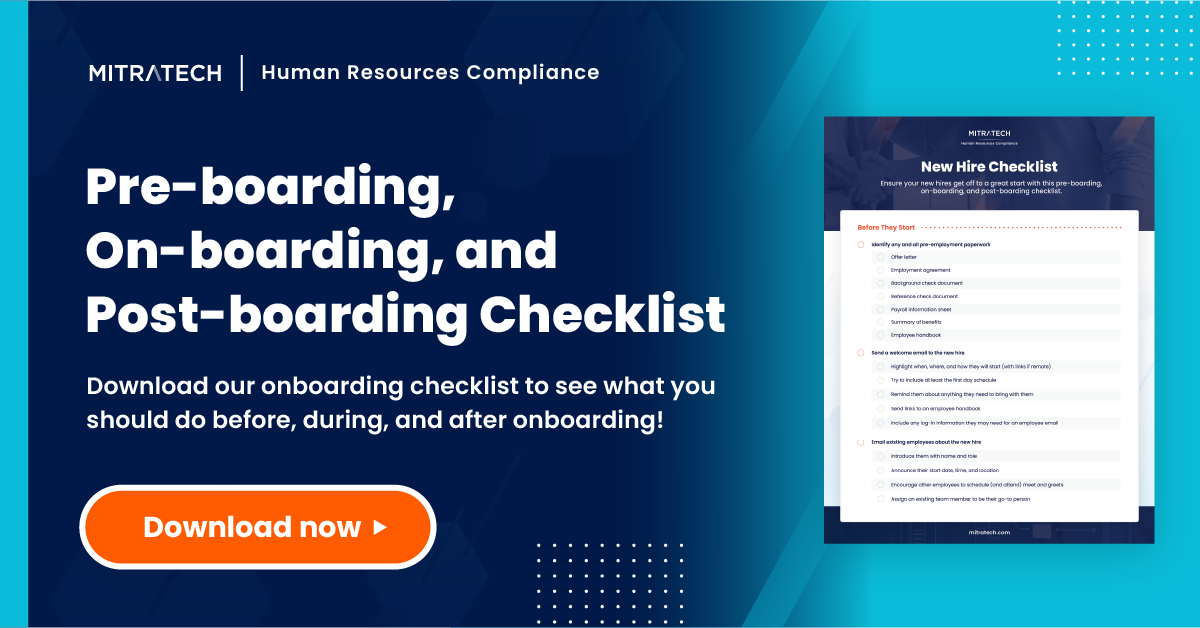 onboarding checklist - download now!
