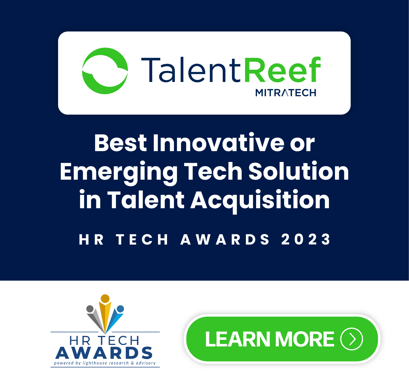 TalentReef gana el premio a la mejor solución innovadora o emergente en los HR Tech Awards.